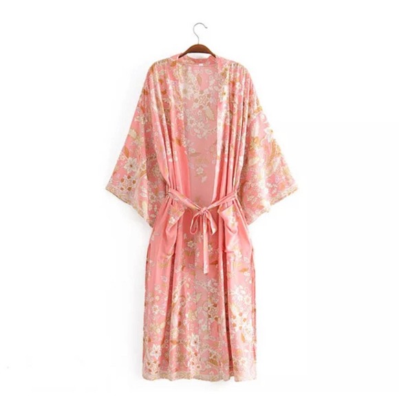 Bohemian Gypsy Inspired Kimono Robe - Picture 1 of 5